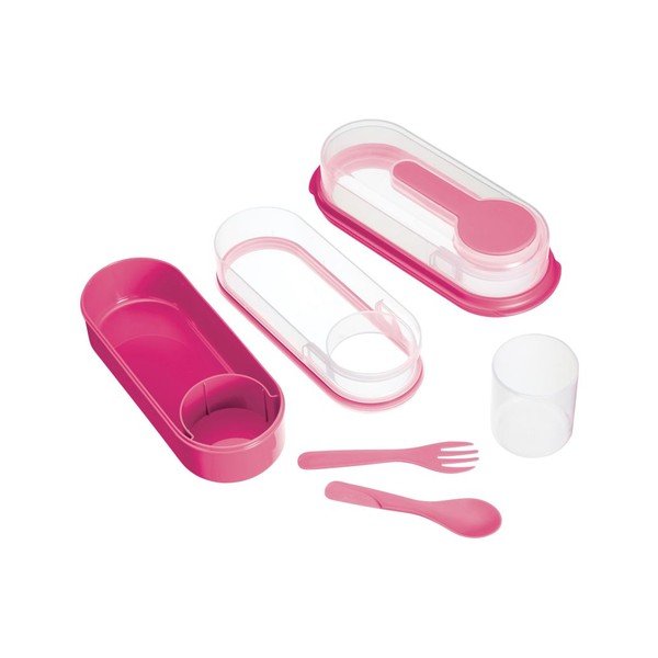 Rozā Kitchen Craft Coolmovers taisnstūrveida uzkodu kaste-image-2