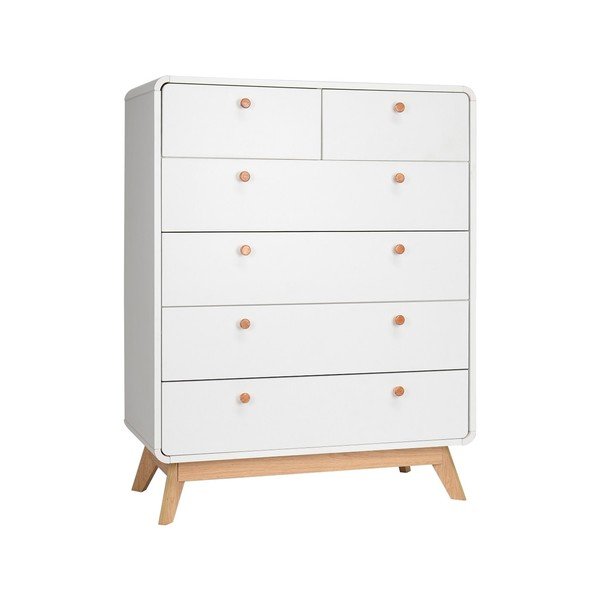 Balta augsta kumode 81x104 cm Caitlin – Støraa-image-2