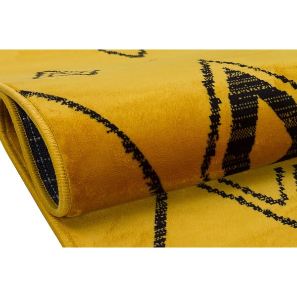 Dzeltens mazgājams paklājs 300x80 cm – Vitaus-image-3