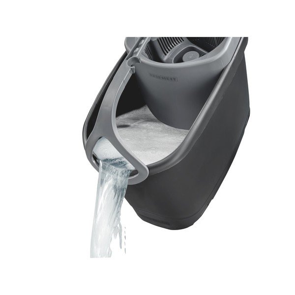 Rotējoša grīdas mazgāšanas slota ar spaini Clean Twist M Ergo Black – LEIFHEIT-image-2