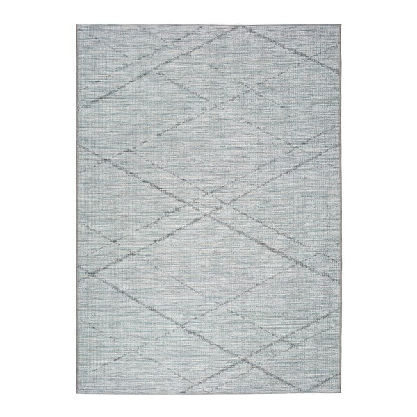 Zili pelēks āra paklājs Universal Weave Cassita, 77 x 150 cm
