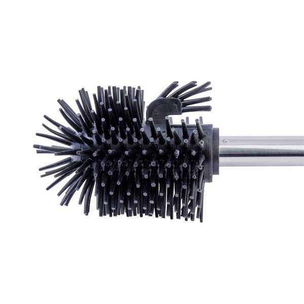 Melna rezerves tualetes birste ar nerūsējošā tērauda rokturi Wenko-image-1