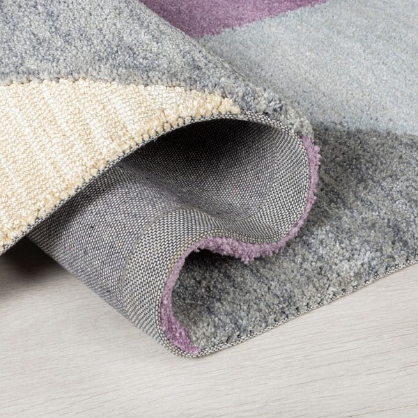 Pelēki violets paklājs Flair Rugs Icon, 120 x 170 cm-image-1