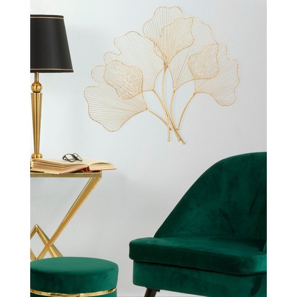 Mauro Ferretti Glam Leaf sienas dekors zelta krāsā, 69 x 62 cm-image-1