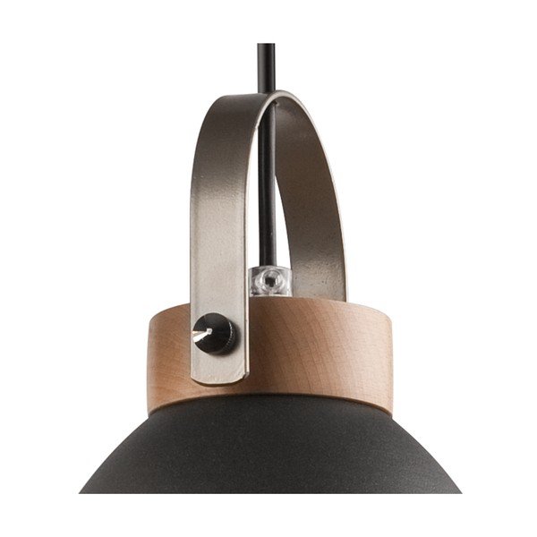 Melna piekaramā lampa ar metāla abažūru ø 37 cm Danielle – LAMKUR-image-4