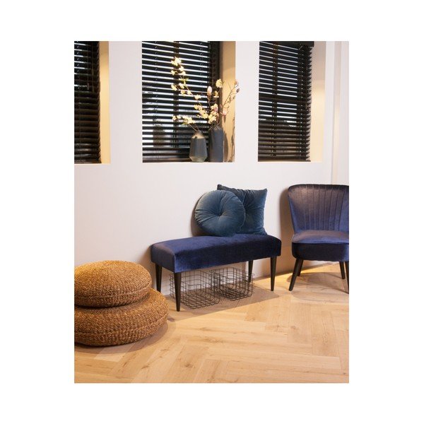 Zils kokvilnas spilvens PT LIVING, ⌀ 45 cm-image-1