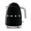 Melna nerūsējošā tērauda elektriskā tējkanna 1,7 l Retro Style – SMEG