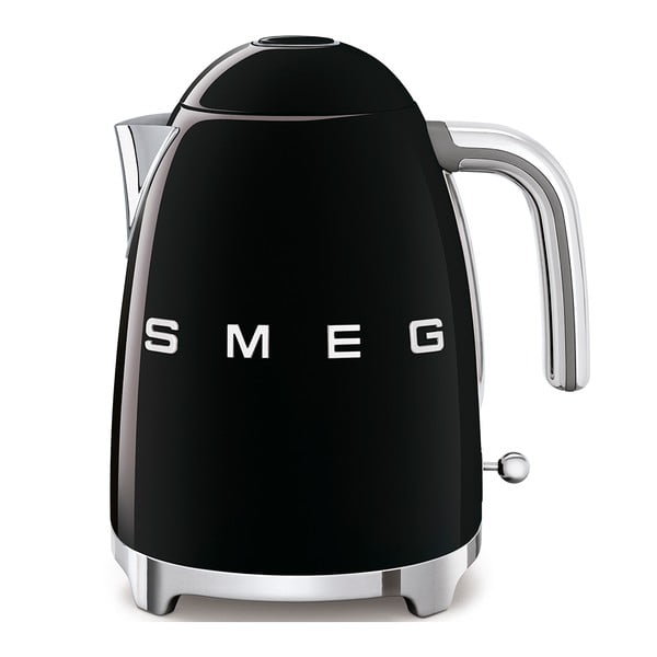 Melna nerūsējošā tērauda elektriskā tējkanna 1,7 l Retro Style – SMEG