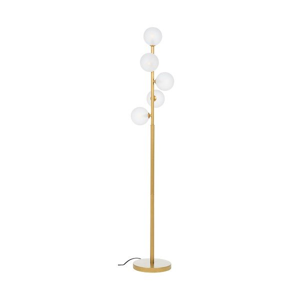 Zelta krāsas stāvlampa ar stikla abažūru (augstums 156,5 cm) Balls – Bizzotto