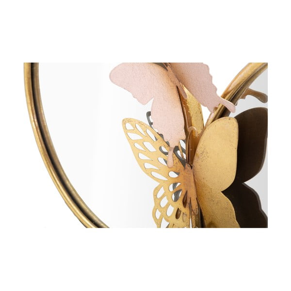 Sienas spogulis ar rozā zelta krāsas elementiem Mauro Ferretti Farfalle, 81 x 52,5 cm-image-3