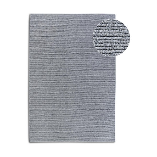 Pelēks ar rokām darināts vilnas paklājs 80x150 cm Francois – Villeroy&Boch