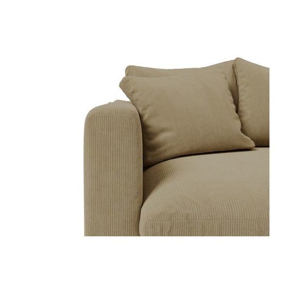 Bēšs velveta krēsls Comfy – Scandic-image-1