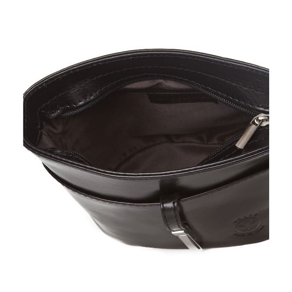 Melna ādas rokassomiņa Markese Severina-image-3