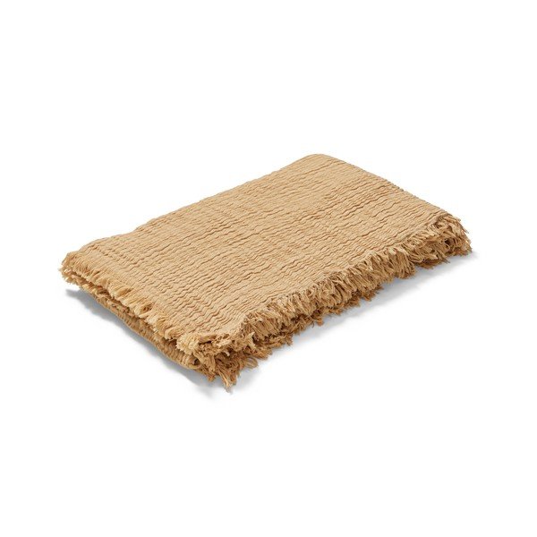 Bēšs gultas pārklājs divguļamai gultai 190x240 cm Reloved – JUNA-image-2