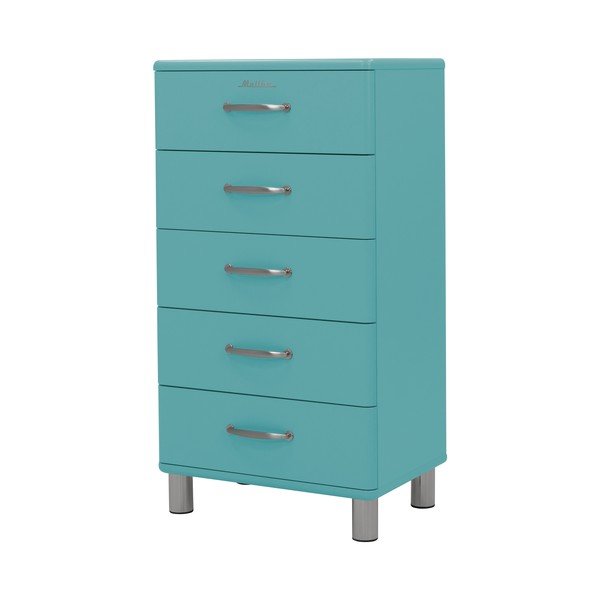 Tirkīzzila augsta kumode 60x111 cm Malibu – Tenzo-image-3
