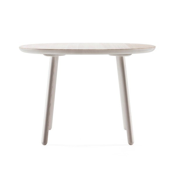 Pelēks masīvkoka pusdienu galds EMKO Naïve, ⌀ 110 cm-image-2