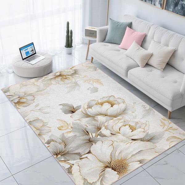 Krēmkrāsas mazgājams paklājs 80x150 cm Soft and Gentle – Mila Home-image-2
