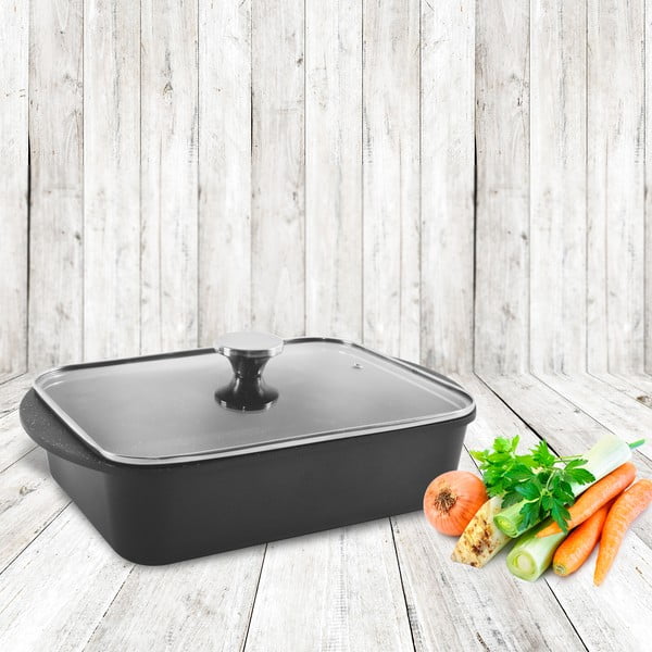 Dziļā cepešpanna no alumīnija ar nelīpošu virsmu Orion Grande, 35 x 22,5 cm-image-1