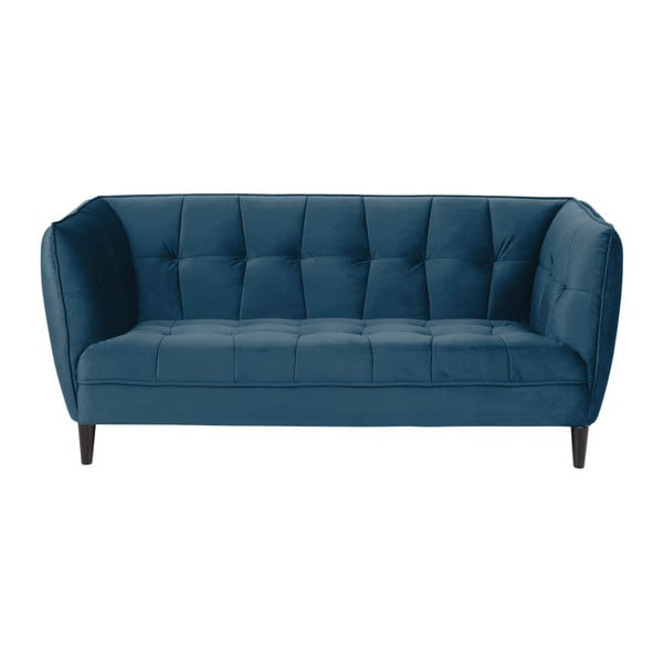 Zils samta dīvāns Actona Jonna, 182 cm