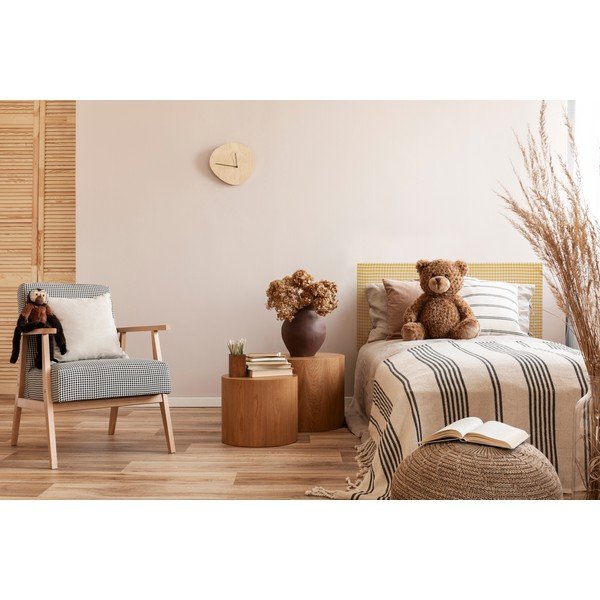 Dzeltens polsterēts gultas galvgalis 110x52 cm Marina – Really Nice Things-image-1