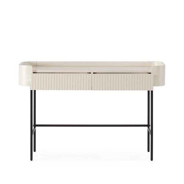 Krēmkrāsas konsoles galds 40x120 cm Willa – MOME-image-2