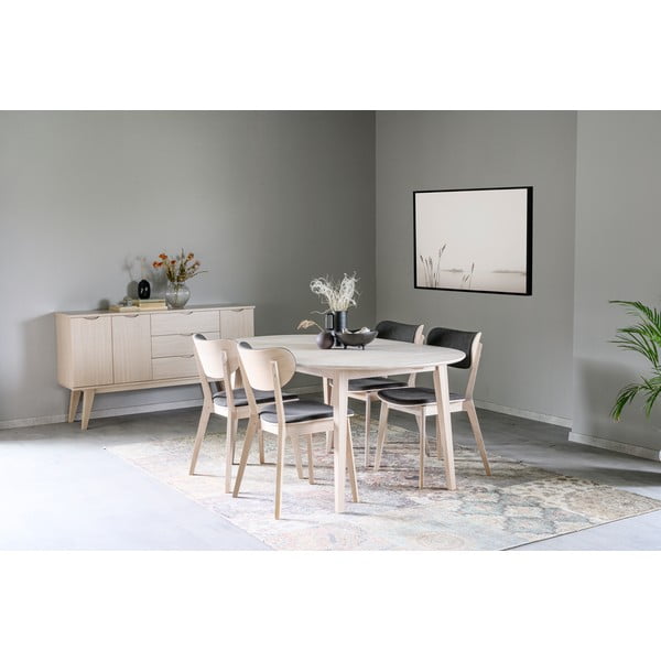 Ovāls izvelkams ēdamgalds no ozolkoka Rowico Filippa, 170 x 105 cm-image-3