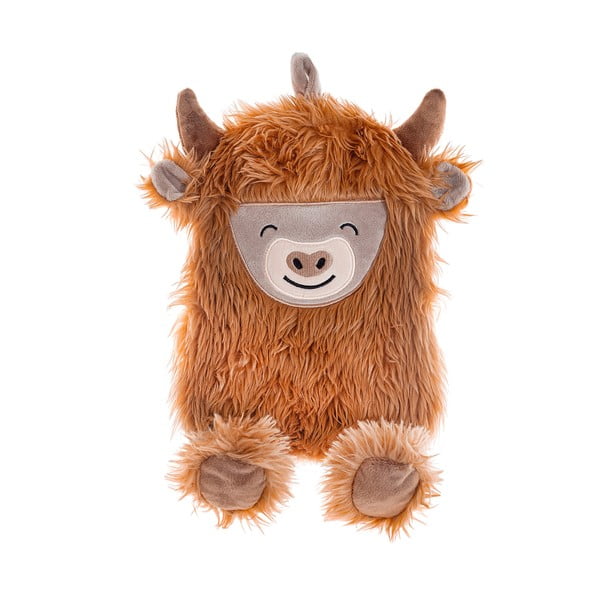 Brūns mikroplīša termofors 700 ml Highland Cow – Sass & Belle