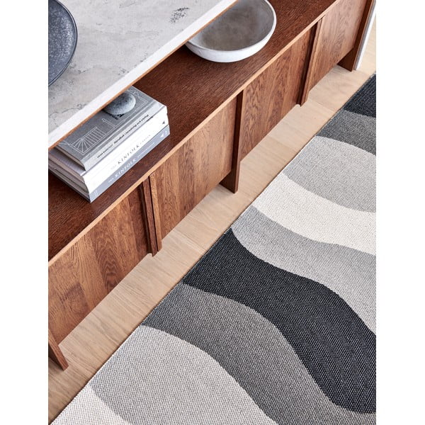 Pelēks iekštelpu un āra paklājs 70x100 cm Urvi Metal – Pappelina-image-3