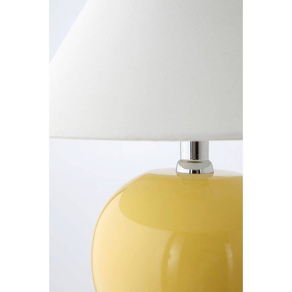 Dzeltena/krēmkrāsas keramikas galda lampa (augstums 29 cm) Karamell – Jotex-image-3
