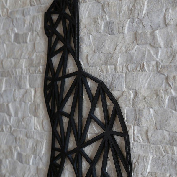 Melns sienas dekors Melns kaķis, 39 x 65 cm-image-1