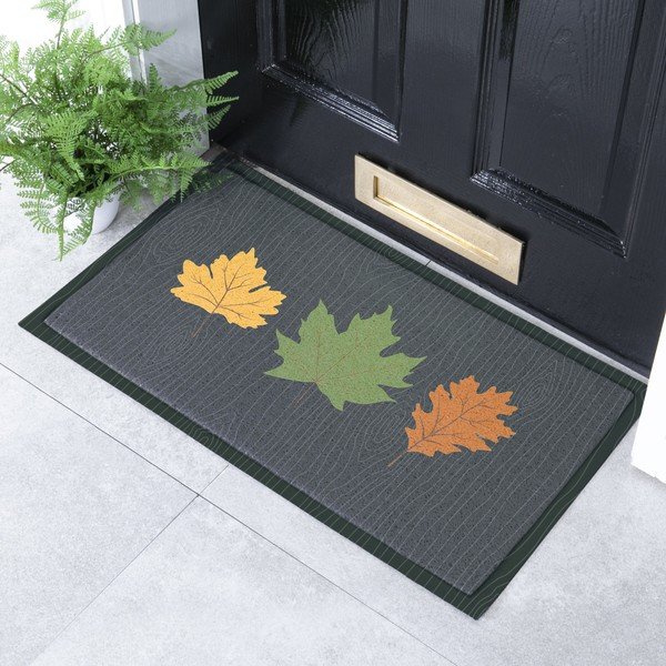Kājslauķis 40x70 cm Autumn Leaves on Green – Artsy Doormats-image-1