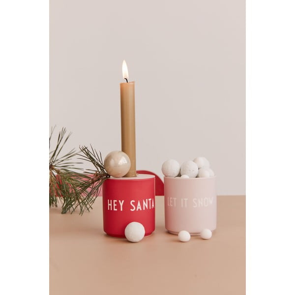 Sarkana porcelāna imitācijas krūze Design Letters Favourite, 0,25 l-image-1