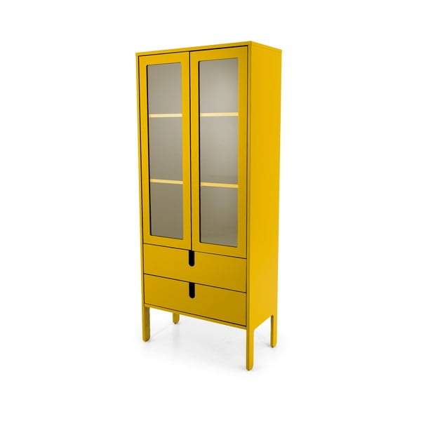 Dzeltena vitrīna Tenzo Uno, platums 76 cm-image-2