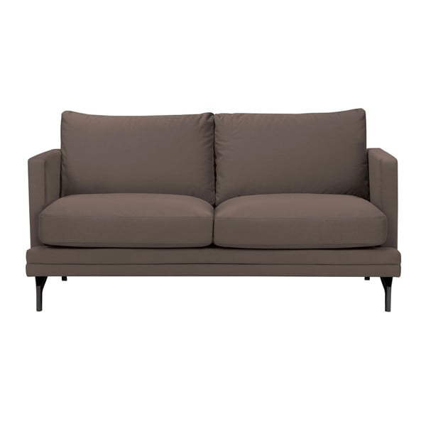 Brūns dīvāns ar kāju balstu melnā krāsā Windsor & Co Sofas Jupiter