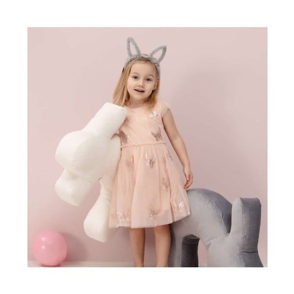 Piparmētru zaļš zīdīšanas spilvens Velvet Bunny – Yellow Tipi-image-4