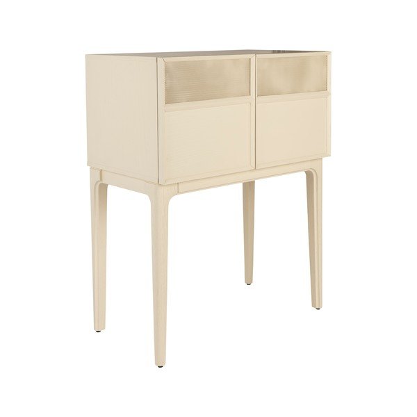 Krēmkrāsas kumode ar ozolkoka imitāciju 80x100x45 cm June – Zuiver-image-2