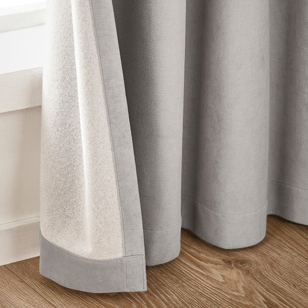 Pelēki gaismu necaurlaidīgi aizkari (2 gab.) 117x183 cm Wilson – Catherine Lansfield-image-2