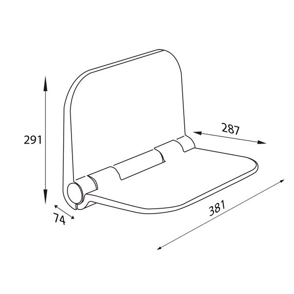 Dušas sēdeklis Aqualine Dino – Sapho-image-3