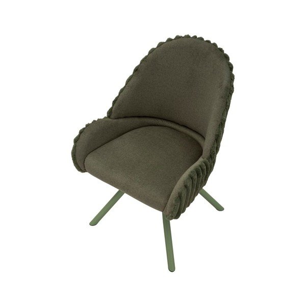 Zaļi polsterēti ēdamistabas krēsli ar roku balstiem (2 gab.) Stockholm – Mauro Ferretti-image-3