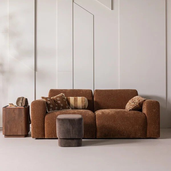 Mango masīvkoka apaļš sānu galdiņš ø 40 cm Volu – WOOOD-image-2
