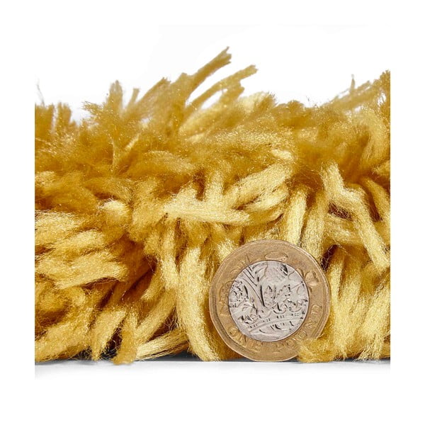 Dzeltens ar rokām austs paklājs Think Rugs Polar PL Yellow, 80 x 150 cm-image-3