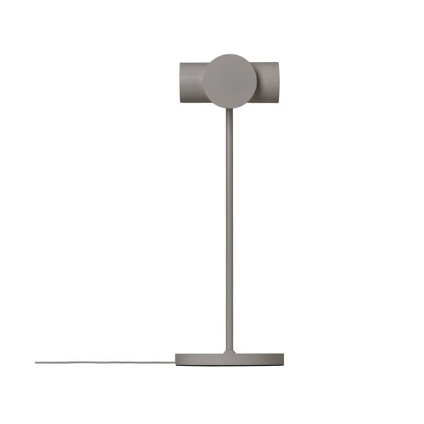 Pelēka LED galda lampa ar regulējamu spilgtumu (augstums 44 cm) Stage – Blomus