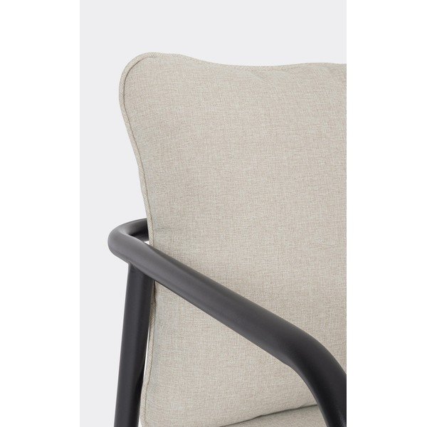 Bēšs tērauda dārza atpūtas komplekts 4 personām Ostuni – Bizzotto-image-2