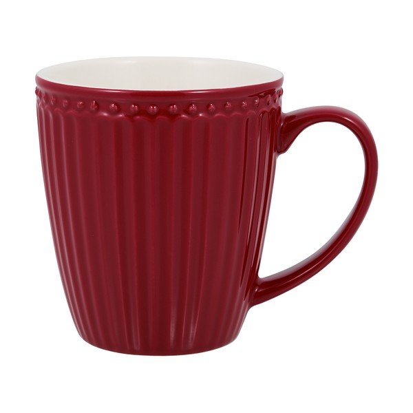 Sarkana keramikas krūze 0,4 l Alice – Green Gate
