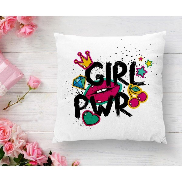 Bērnu spilvendrāna 43x43 cm Girl Power – Mila Home-image-2