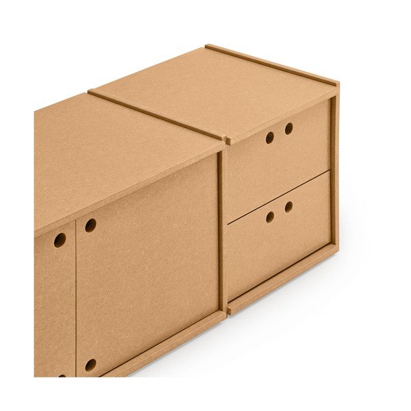 Dabīga toņa TV galdiņš 157x42x40 cm Wally – Teulat-image-3