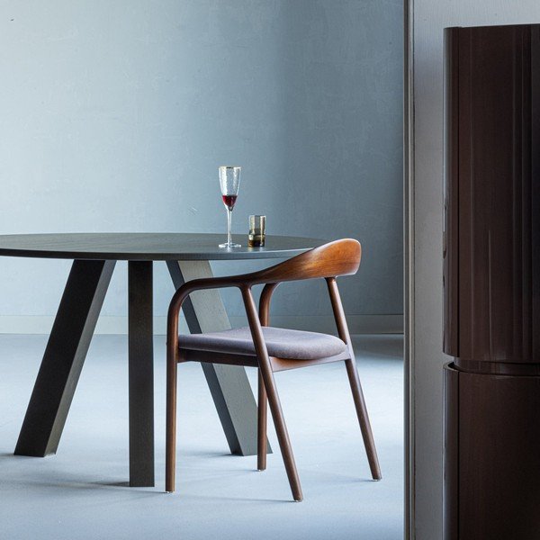 Ozola masīvkoka apaļš ēdamgalds ø 129 cm Rhonda – WOOOD-image-3