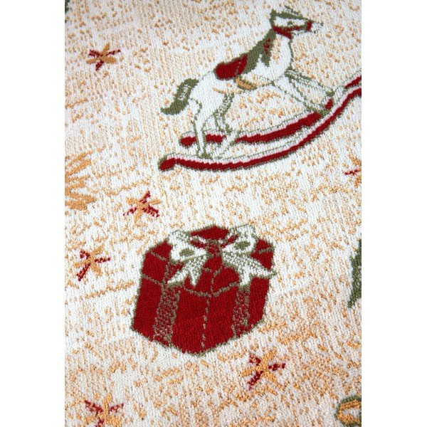 Zaļš paklājs ar Ziemassvētku motīvu no kokvilnas maisījuma 160x230 cm Toy's Delight Green Christmas – Villeroy&Boch-image-3