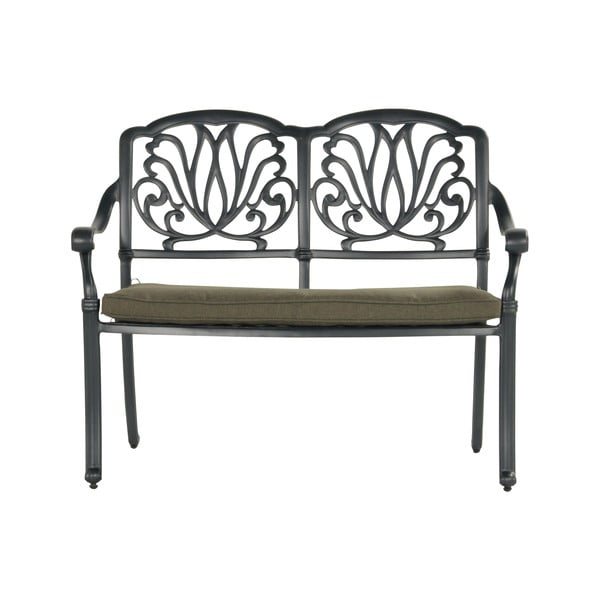 Bronzas krāsas metāla dārza sols Amalfi – Hartman-image-1