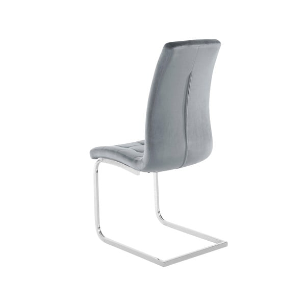 Pelēki samta pusdienu krēsli (2 gab.) Lola – Støraa-image-3